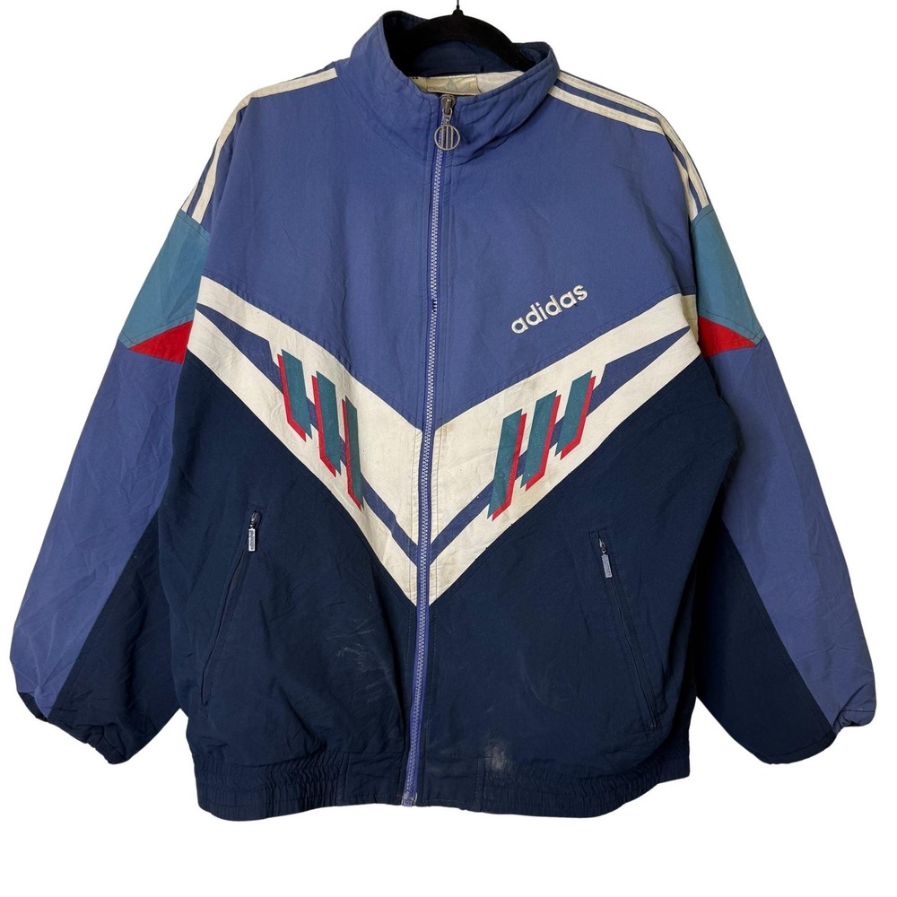 90s Adidas Windbreaker Jacket Sz L (B2356)